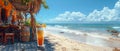 Michelada at a beachfront Mexican cantina