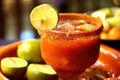 Classic Michelada Cocktail on a Bright Backdrop