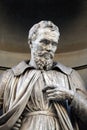 Michelangelo Buonarroti, statue in the Niches of the Uffizi Colonnade in Florence