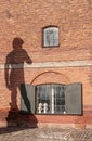 Michelangelo David statue shadow, Copenhagen, Denmark