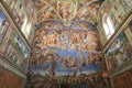 Michelangelo fresco in The Sistine Chapel, Vatican Royalty Free Stock Photo