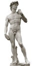 Michelangelo's David with clipping path Royalty Free Stock Photo