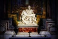 Michelangelo's famous Pieta in St. Peter's Basilica in Vatican Royalty Free Stock Photo