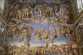 Michelangelos Last Judgement rare photo Royalty Free Stock Photo