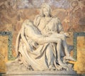 Michelangelo's Pieta in St. Peter's Basilica in Rome