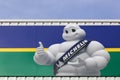 Michelin logo on a wall