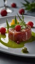 Michelin-Star Elegance Artisan Tramezzini Masterpiece - A Culinary Portrait of Exquisite Detail