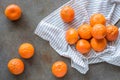 Mandarin Oranges Scattered Across the Table