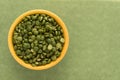 Green Split Peas in a Bowl Royalty Free Stock Photo