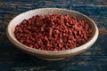 Achiote Seeds in a Bowl