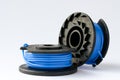 Two Spools of Weed Trimmer Line Royalty Free Stock Photo