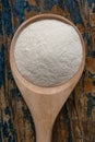 Xanthan Gum in a Wood Spoon Royalty Free Stock Photo