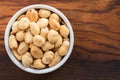 Roasted Unsalted Peanuts in a Bowl Royalty Free Stock Photo