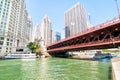 Michigan Avenue Bridge - DuSable Bridge, Chicago Royalty Free Stock Photo