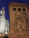 The Michigan Avenue Bridge and the Wrigley Building, Chicago