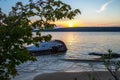 Wooden Shipwreck On The Great Lakes Royalty Free Stock Photo