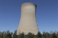 Michigan City Generating Station cooling tower. The power plant is coal and natural gas-fired and operated by NIPSCO Royalty Free Stock Photo