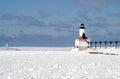 Michigan City East Pierhead Lighthouse Royalty Free Stock Photo