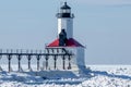 Michigan City Indiana Lighthouse Royalty Free Stock Photo