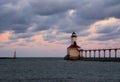 Michigan City Lighthouse Royalty Free Stock Photo