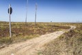 Michigan Forest Fire Aftermath Landscape Royalty Free Stock Photo