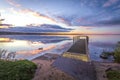 Michigan Inland Lake Summer Sunset Landscape Royalty Free Stock Photo