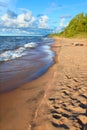 Michigan Lake Superior Beach Royalty Free Stock Photo