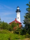 Michigan lighthouse au sable lighthouse lighthouse with blue sky