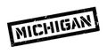 Michigan rubber stamp Royalty Free Stock Photo