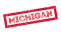 Michigan rubber stamp Royalty Free Stock Photo