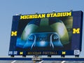 Michigan Stadium gets new scoreboards Royalty Free Stock Photo