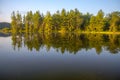 Michigan Wilderness Lake Forest Reflections Landscape Royalty Free Stock Photo