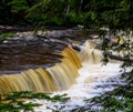 Michigan Wilderness Waterfall In Square Orientation Royalty Free Stock Photo