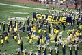 Michigan Wolverines take the field Royalty Free Stock Photo