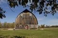 Michigans largest cordwood barn Royalty Free Stock Photo
