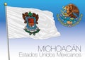 Michoacan state regional flag, United Mexican States, Mexico