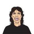 Jagger Vector Portrait Illustration