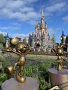 Mickey & Minnie Fab 50 Statues at the Magic Kingdom, Orlando, FL Royalty Free Stock Photo