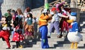 Mickey, Minnie, Goofy and Donald Duck at Disney world