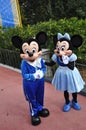 Mickey and Minnie Mouse in Disney World Royalty Free Stock Photo