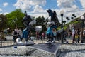 Mickey and Minnie statue Royalty Free Stock Photo