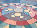 Mickey mouse floor detail, Disneyland, California