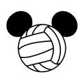 Mickey Mouse Head Football Royalty Free Stock Photo