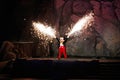 Disney Character Mickey Mouse Lights Up the Night Fantasmic!