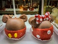 Mickey Mouse and Minnie Mouse Caramel Apples