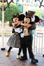 Mickey Mouse and Minnie mouse. Royalty Free Stock Photo