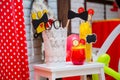 Mickey Mouse party. Props and requisite for photo session.