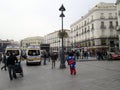 Mickey Mouse in the Puerta del Sol in Madrid Spain Europe Royalty Free Stock Photo