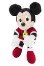 Mickey mouse santa claus suit isolated white background Royalty Free Stock Photo