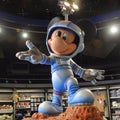 Mickey Mouse in space suit